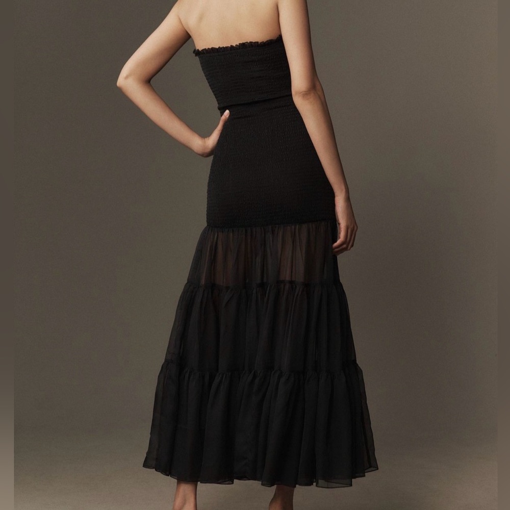 Bardot Black Sheer Trim Maxi Dress - Picture 2 of 11
